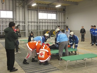 秋田空港消火救難総合訓練2