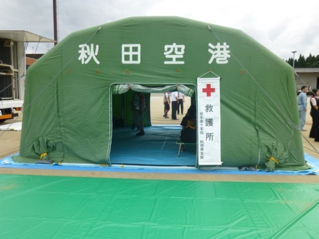 秋田空港消火救難総合訓練1