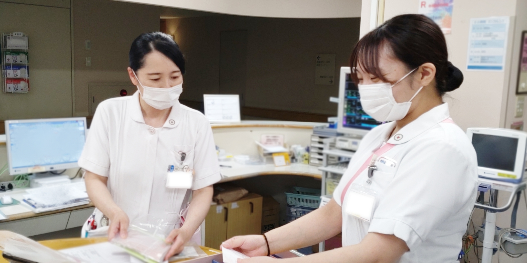 新人看護師を部署全体で支える教育の様子